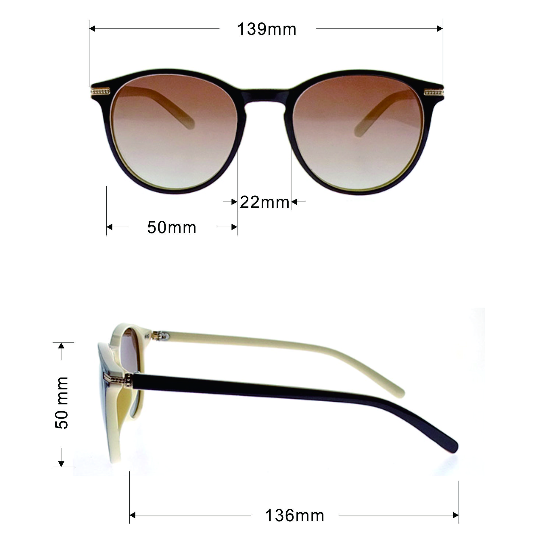 Ventas calientes CE Diseñador Plástico Moda Gafas de sol PC Mujer Gafas LS-P7097