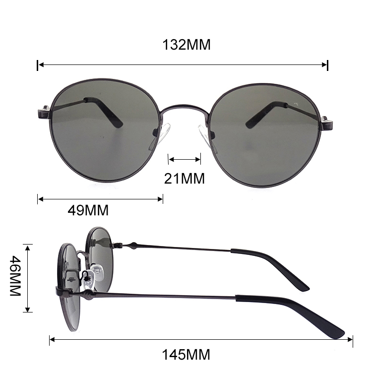 Gafas de sol de la marca de clientes Redondo Metal Gafas de sol LS-M52