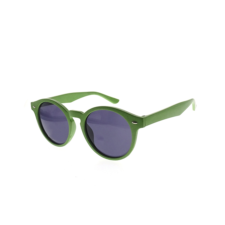 Gafas de sol de PC con lentes verdes redondas de moda con logotipo LS-P1157