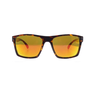 Street Style Yellow Lens Leopard Frame Tortoise Ladies Shades PC Gafas de sol LS-P730