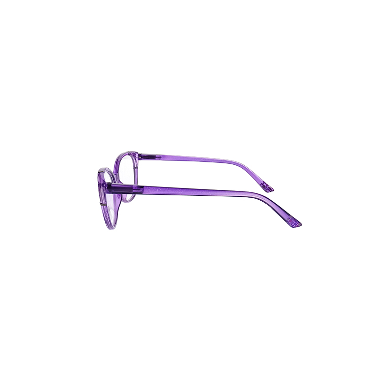 Púrpura color dama gato ojo óptica personal lectura gafas LR-P5816