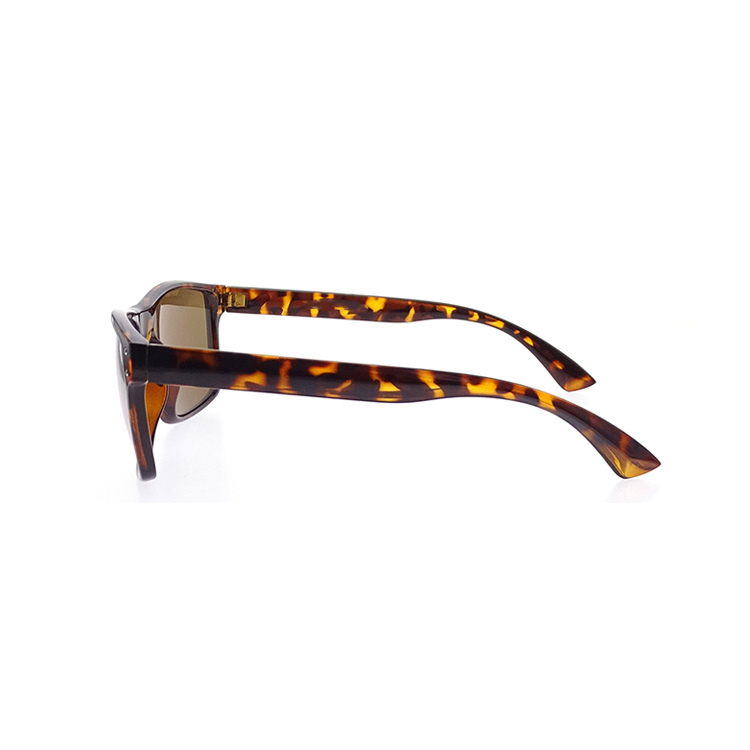 Street Style Yellow Lens Leopard Frame Tortoise Ladies Shades PC Gafas de sol LS-P730