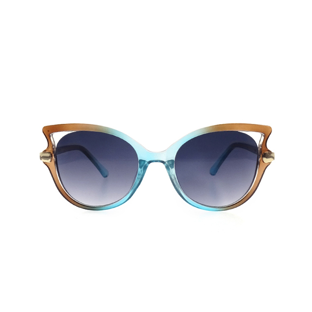 Gafas de sol de ojos de gato de color degradado de gran tamaño de moda para mujer LS-P1250
