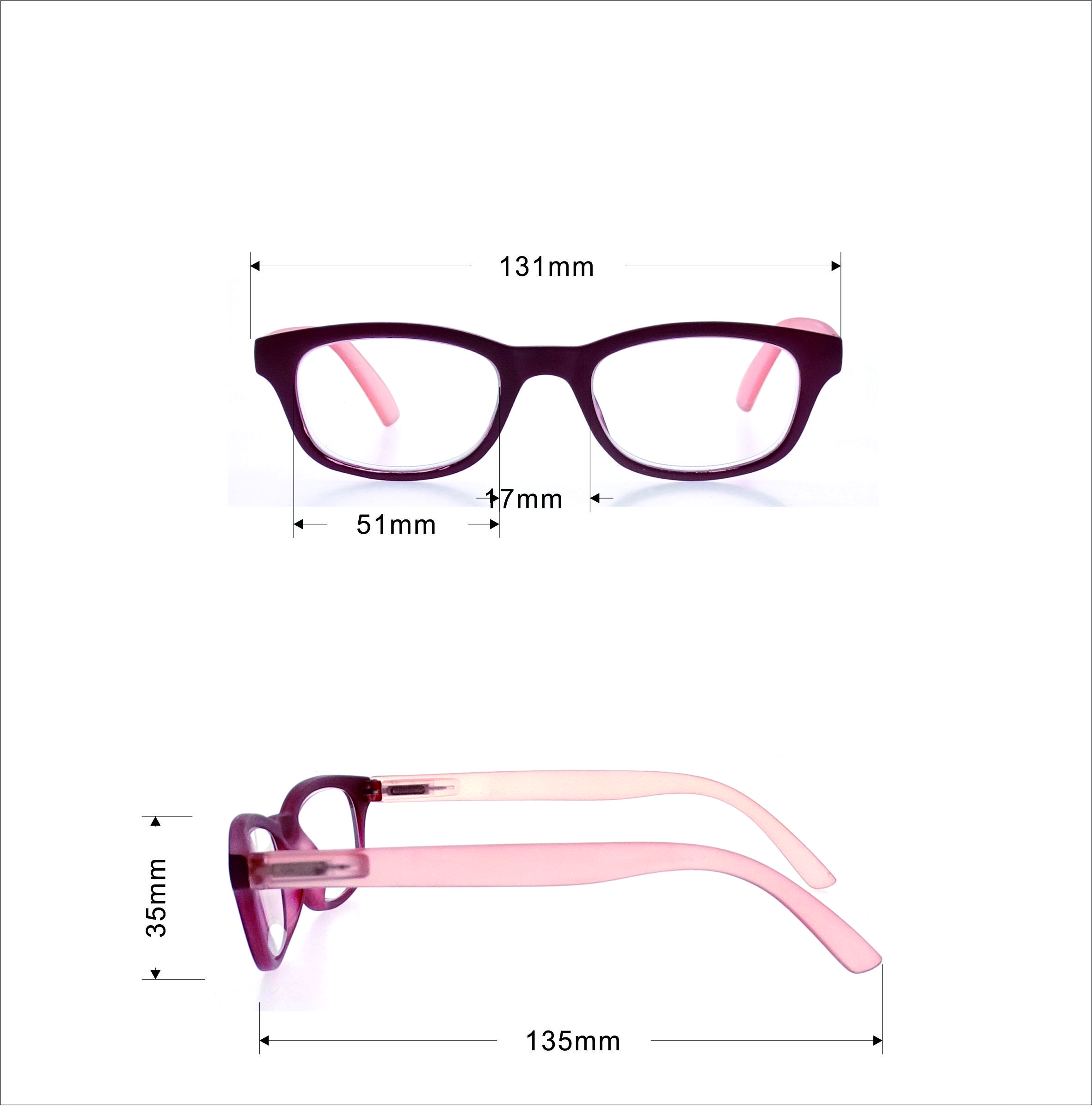Anti -blue mujeres diseño óptica lectura gafas LR-P6118