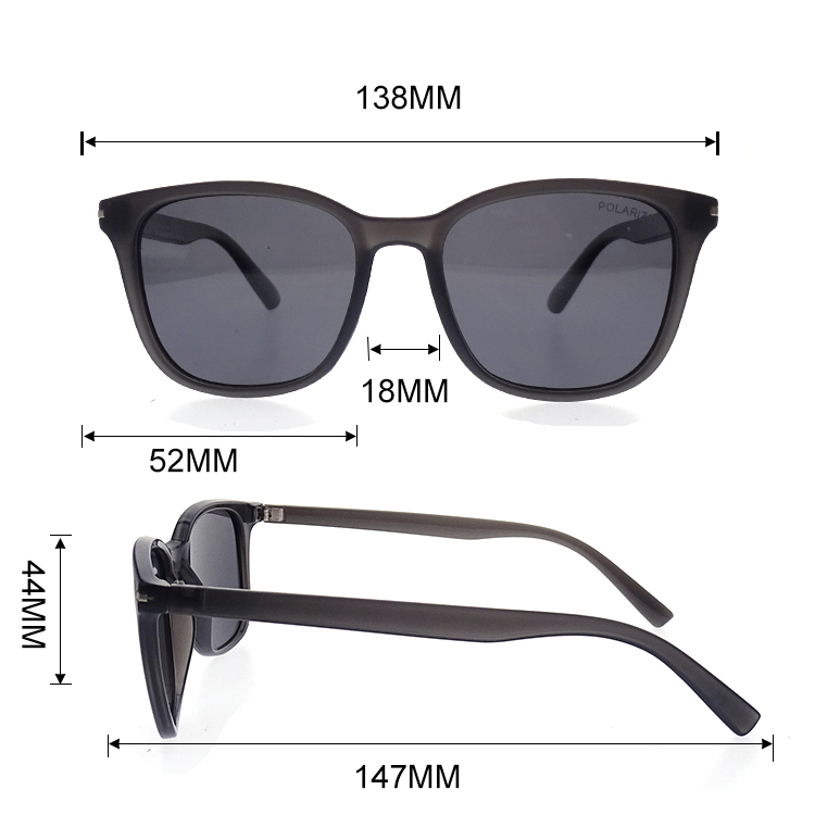 Gafas de sol cuadradas grandes más vendidas en Internet Moda Gafas de sol de PC de gama alta LS-P656